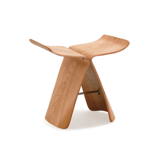 Creative butterfly stool wood stool sitting stool