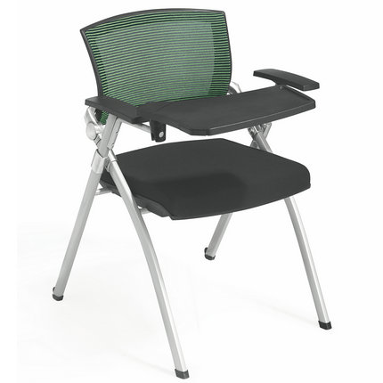 Chinese Conference Folding Training Chairs With Writing Tabl