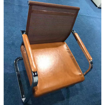 office reception seat metal frame visitor chair without whee