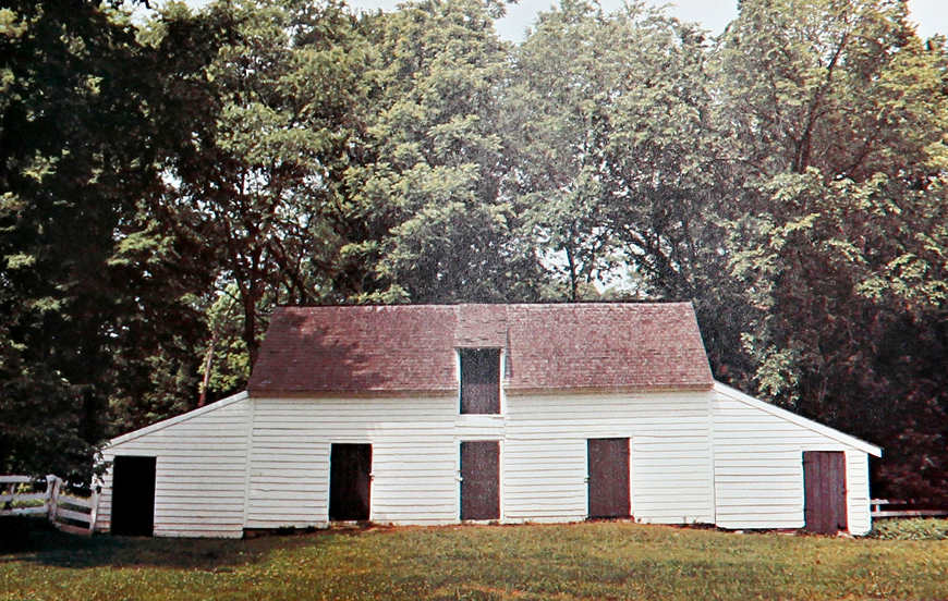 Barn at Tuckahoe, near Richmond, Virginia.