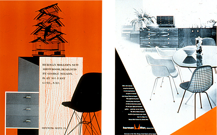 Magazine Advertisement for Interiors: "Opening of New York Showroom," 1955; Magazine Advertisement for House & Garden: 1953.